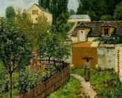 阿尔弗莱德西斯莱 - Garden Path in Louveciennes